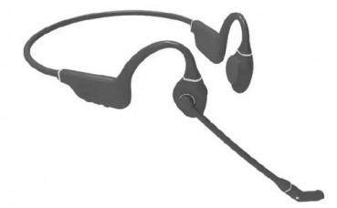 Bluetooth Knochenschallhörer-Headset mit PTT-Taste